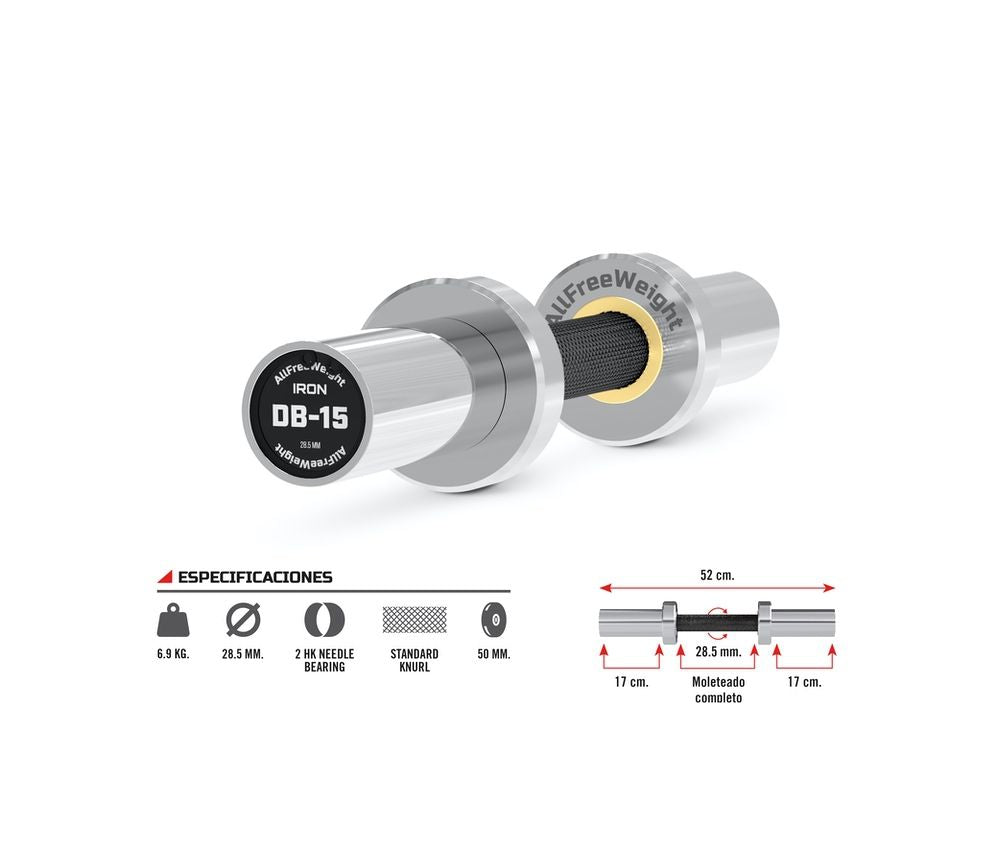 Mancuerna Iron Dumbbell DB-15 52 cm.