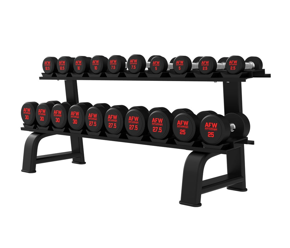 Rack mancuernas 2 baldas 10 pares