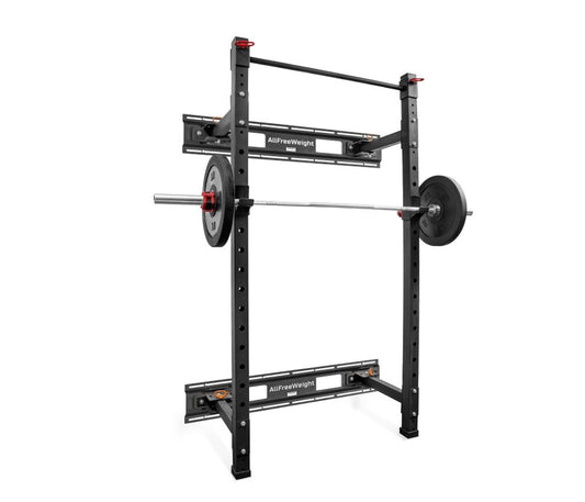 Rack sentadillas abatible con barra de dominadas AFW
