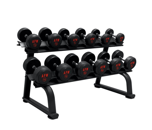 Rack mancuernas 2 baldas 6 pares