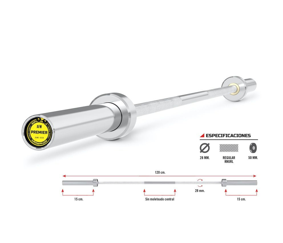 Barra Premier Chromed 120 cm.
