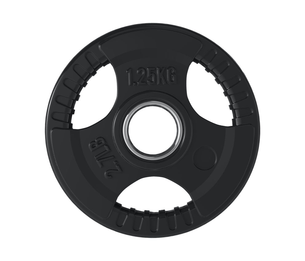 Discos de goma con 3 agarres TRI GRIP 1.25 kg.