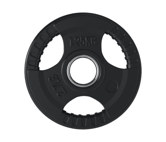 Discos de goma con 3 agarres TRI GRIP 1.25 kg.