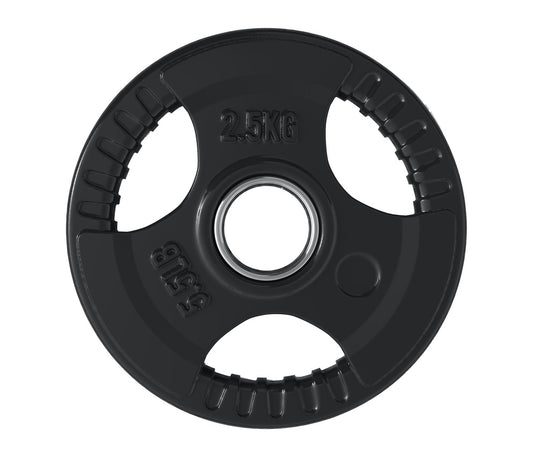 Discos de goma con 3 agarres TRI GRIP 2.5 kg.