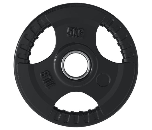 Discos de goma con 3 agarres TRI GRIP 5 kg.