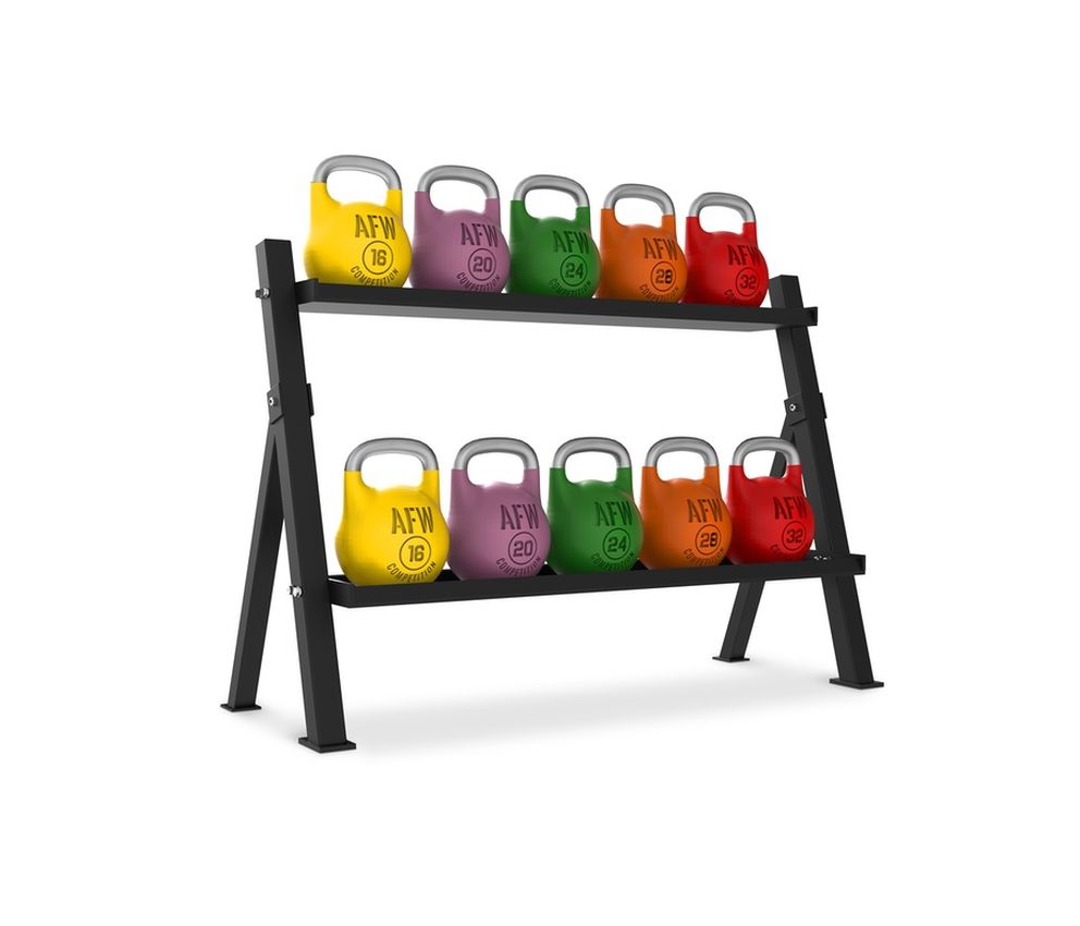 Rack de Kettlebells 2 bandejas