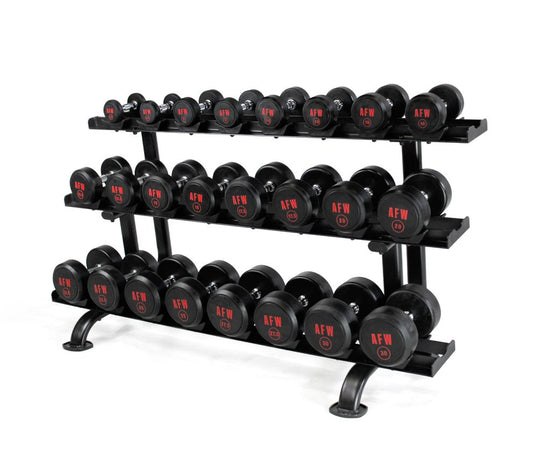 Rack mancuernas 3 baldas 12 pares