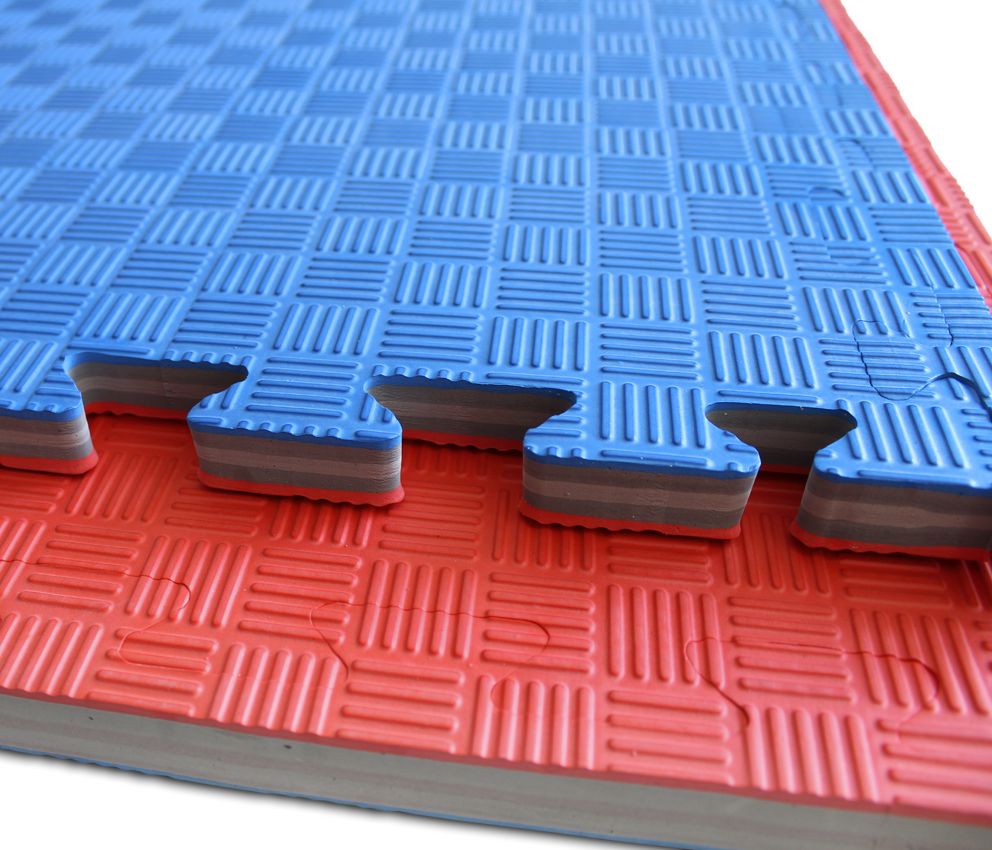 Tatami Puzzle reversible Kinefis color azul - rojo (grosor 25 mm) - Tienda  Fisaude